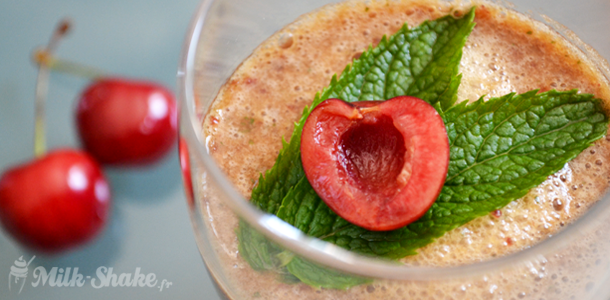 smoothie-cerise-menthe